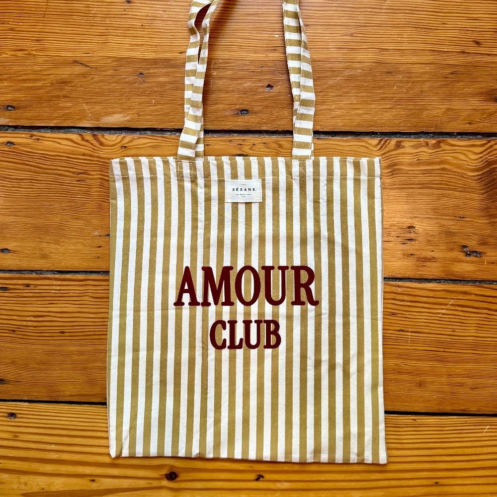 Sezane Tote Bag, Amour Club